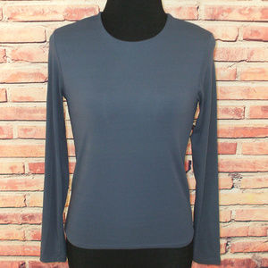 Banana Republic Blue/Gray Long Sleeve Top